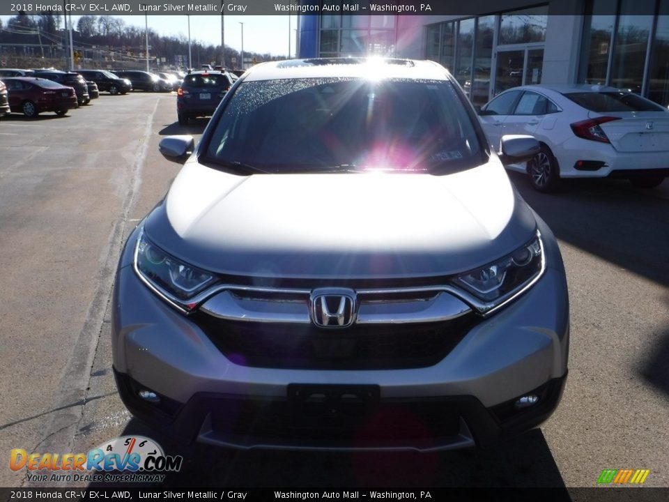 2018 Honda CR-V EX-L AWD Lunar Silver Metallic / Gray Photo #5
