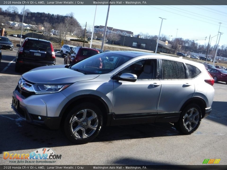 2018 Honda CR-V EX-L AWD Lunar Silver Metallic / Gray Photo #6
