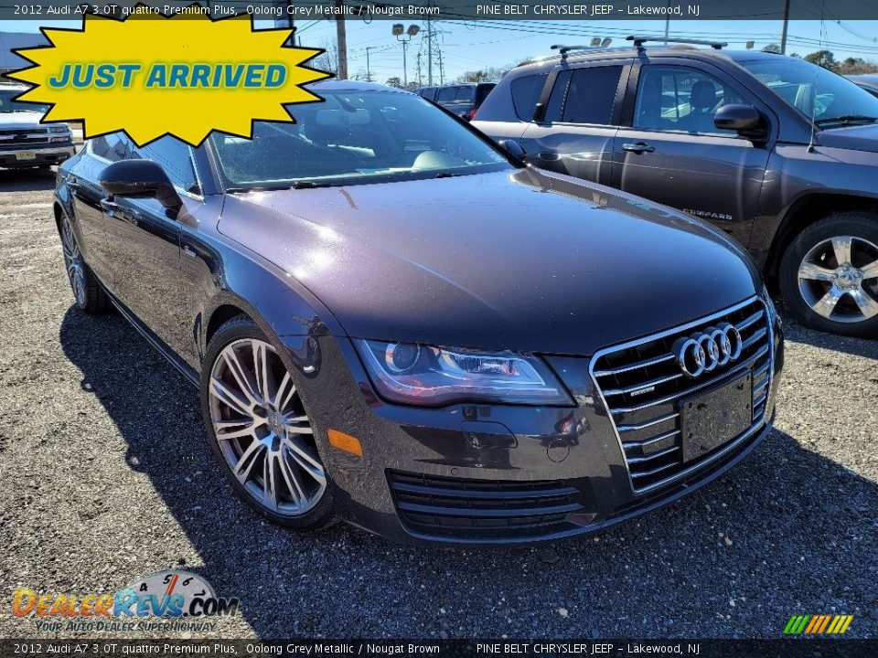 2012 Audi A7 3.0T quattro Premium Plus Oolong Grey Metallic / Nougat Brown Photo #1