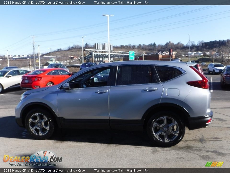 2018 Honda CR-V EX-L AWD Lunar Silver Metallic / Gray Photo #7