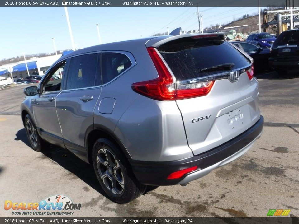 2018 Honda CR-V EX-L AWD Lunar Silver Metallic / Gray Photo #8