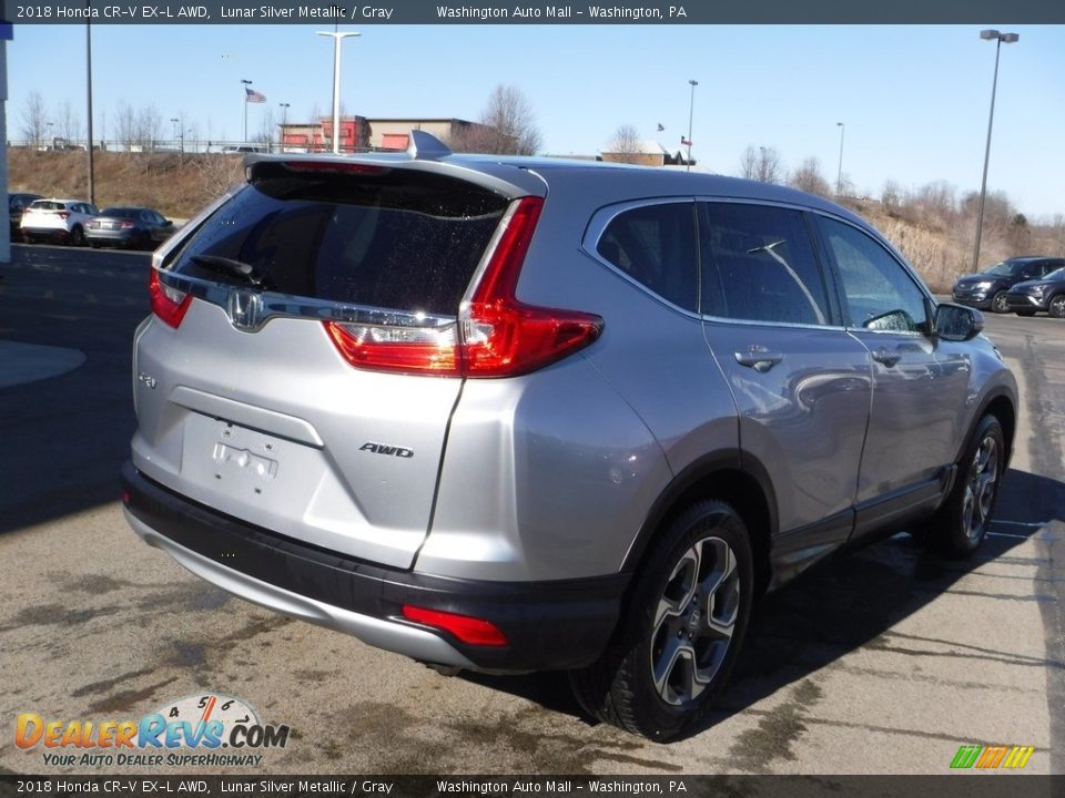 2018 Honda CR-V EX-L AWD Lunar Silver Metallic / Gray Photo #9