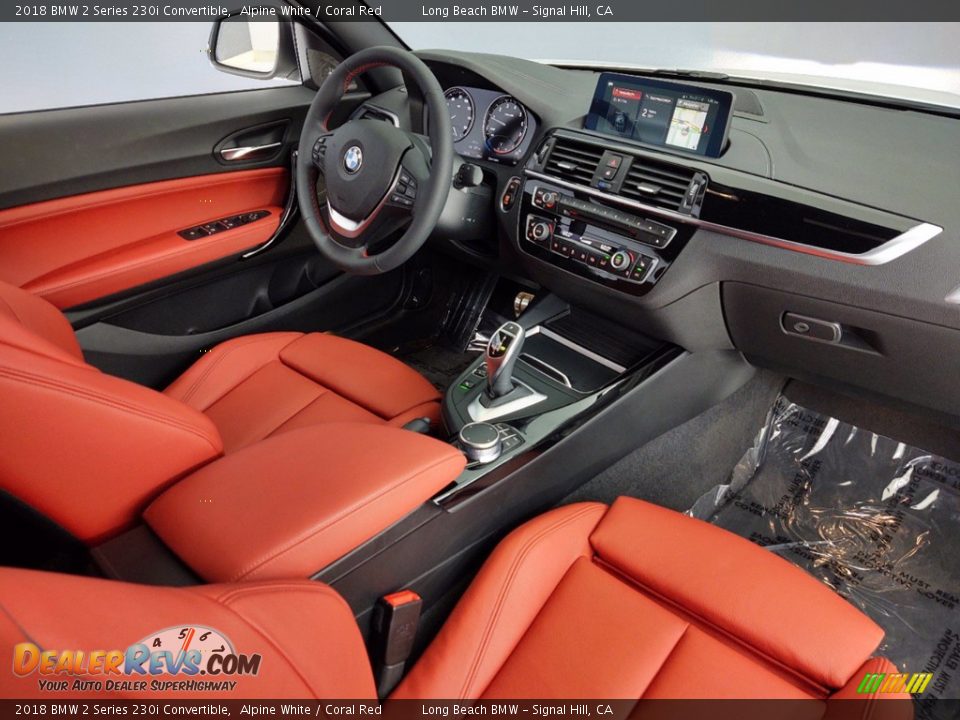 Coral Red Interior - 2018 BMW 2 Series 230i Convertible Photo #30