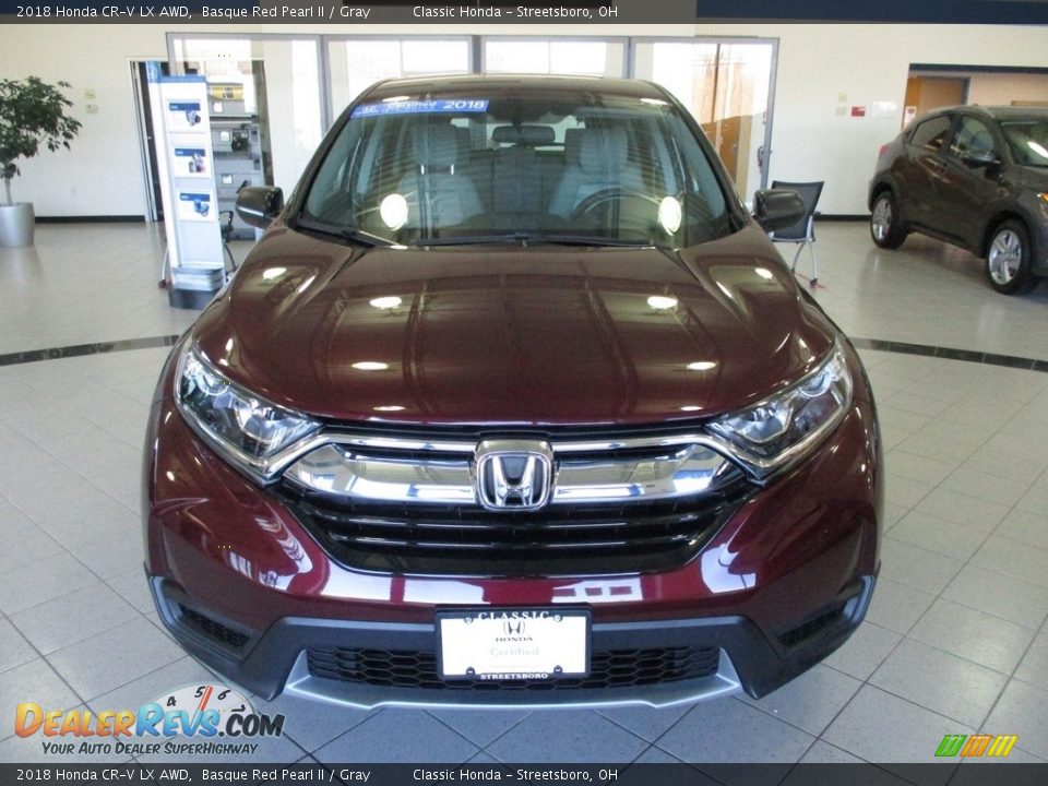 2018 Honda CR-V LX AWD Basque Red Pearl II / Gray Photo #2