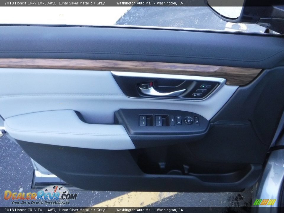 2018 Honda CR-V EX-L AWD Lunar Silver Metallic / Gray Photo #12