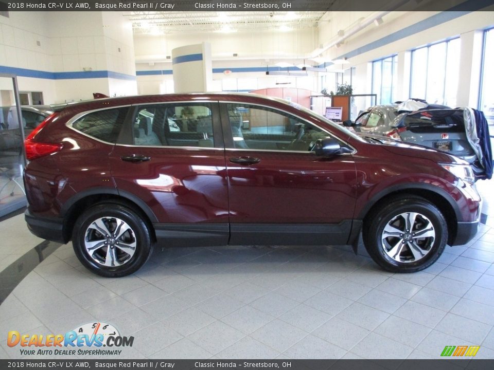 2018 Honda CR-V LX AWD Basque Red Pearl II / Gray Photo #4