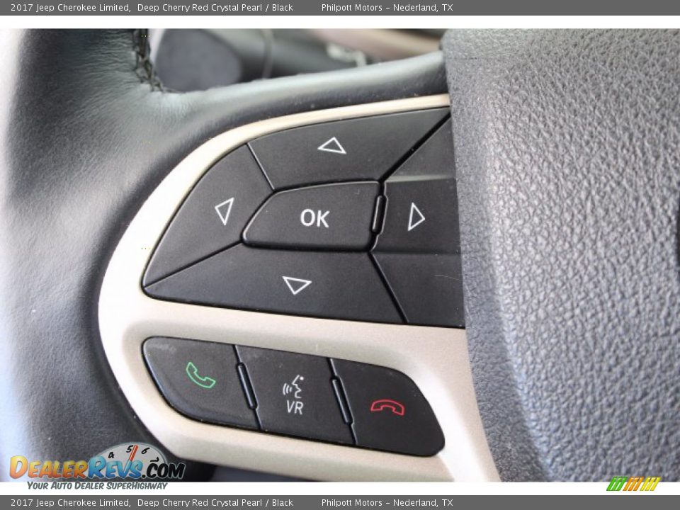 2017 Jeep Cherokee Limited Steering Wheel Photo #22