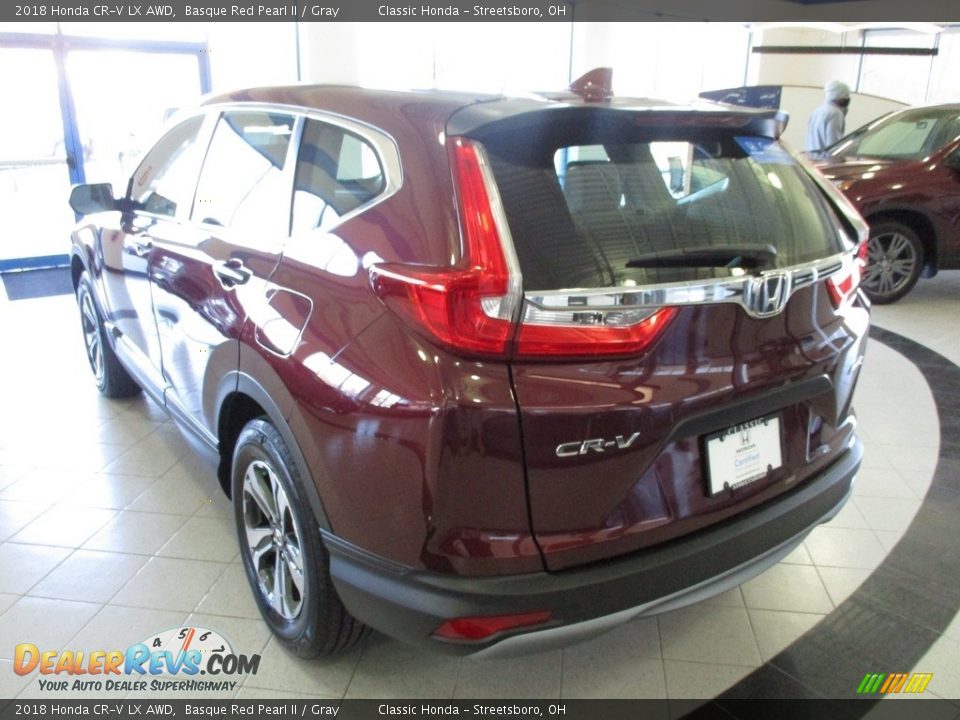 2018 Honda CR-V LX AWD Basque Red Pearl II / Gray Photo #9