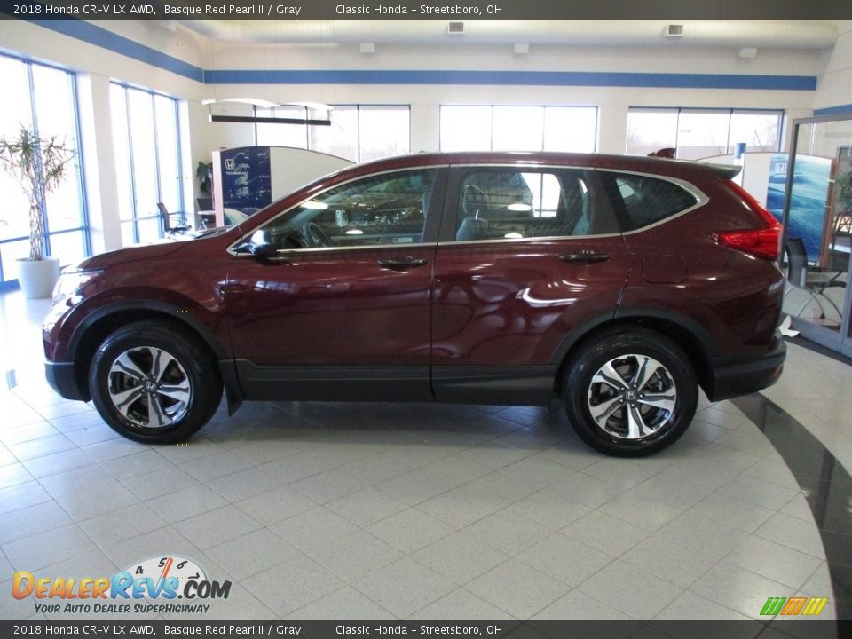 2018 Honda CR-V LX AWD Basque Red Pearl II / Gray Photo #10