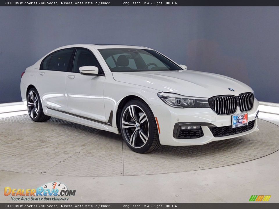 2018 BMW 7 Series 740i Sedan Mineral White Metallic / Black Photo #1