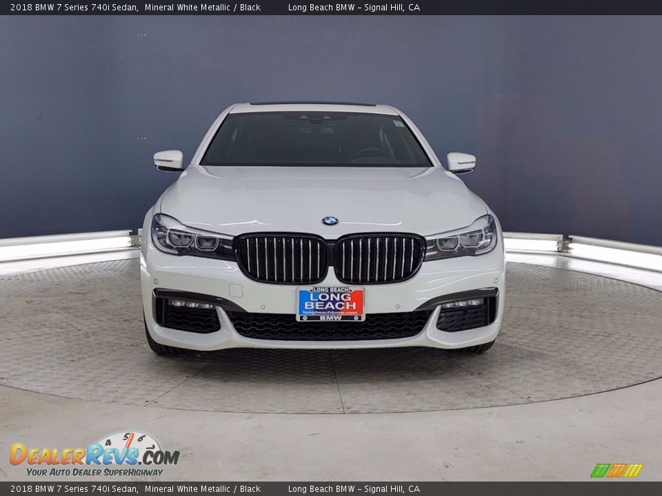 2018 BMW 7 Series 740i Sedan Mineral White Metallic / Black Photo #2
