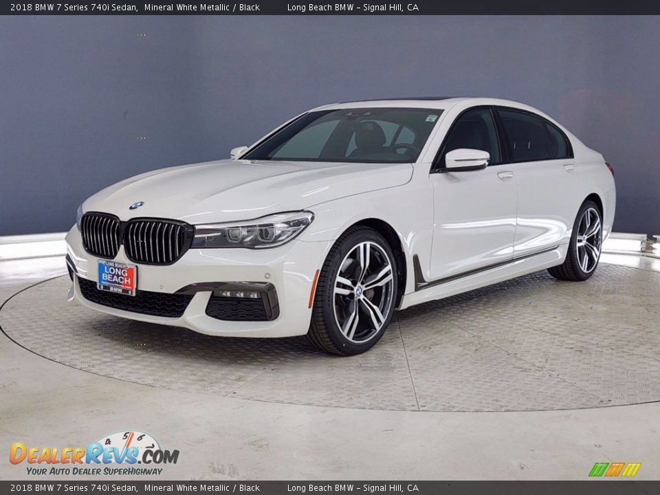 2018 BMW 7 Series 740i Sedan Mineral White Metallic / Black Photo #3