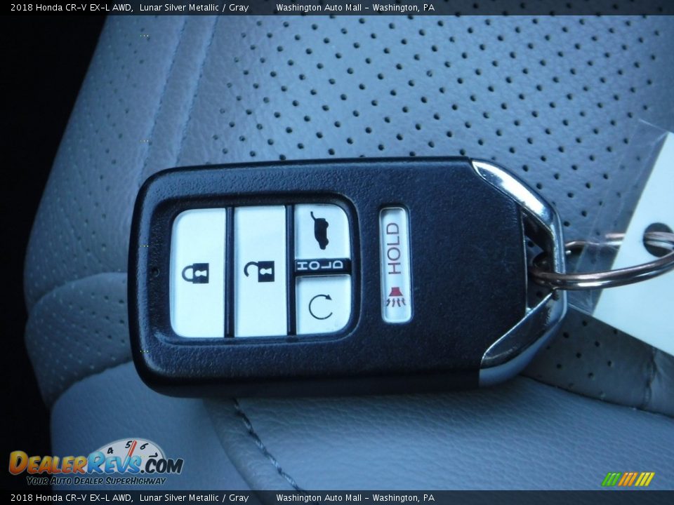 2018 Honda CR-V EX-L AWD Lunar Silver Metallic / Gray Photo #28