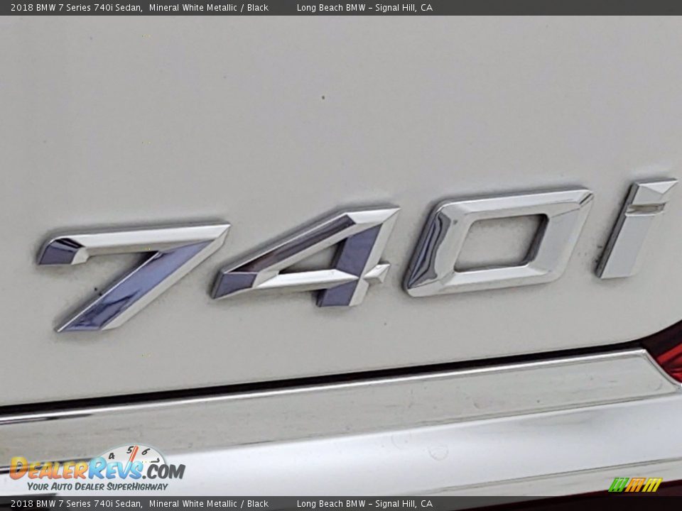 2018 BMW 7 Series 740i Sedan Mineral White Metallic / Black Photo #11