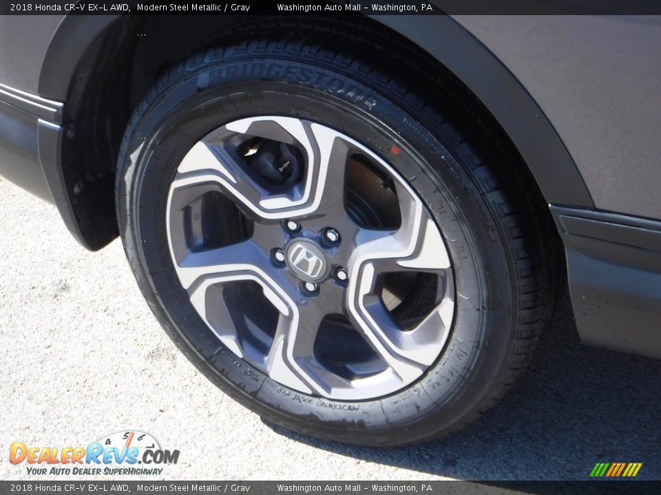 2018 Honda CR-V EX-L AWD Modern Steel Metallic / Gray Photo #3