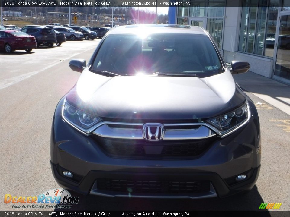 2018 Honda CR-V EX-L AWD Modern Steel Metallic / Gray Photo #5