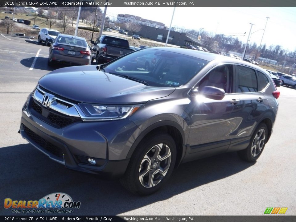 2018 Honda CR-V EX-L AWD Modern Steel Metallic / Gray Photo #6