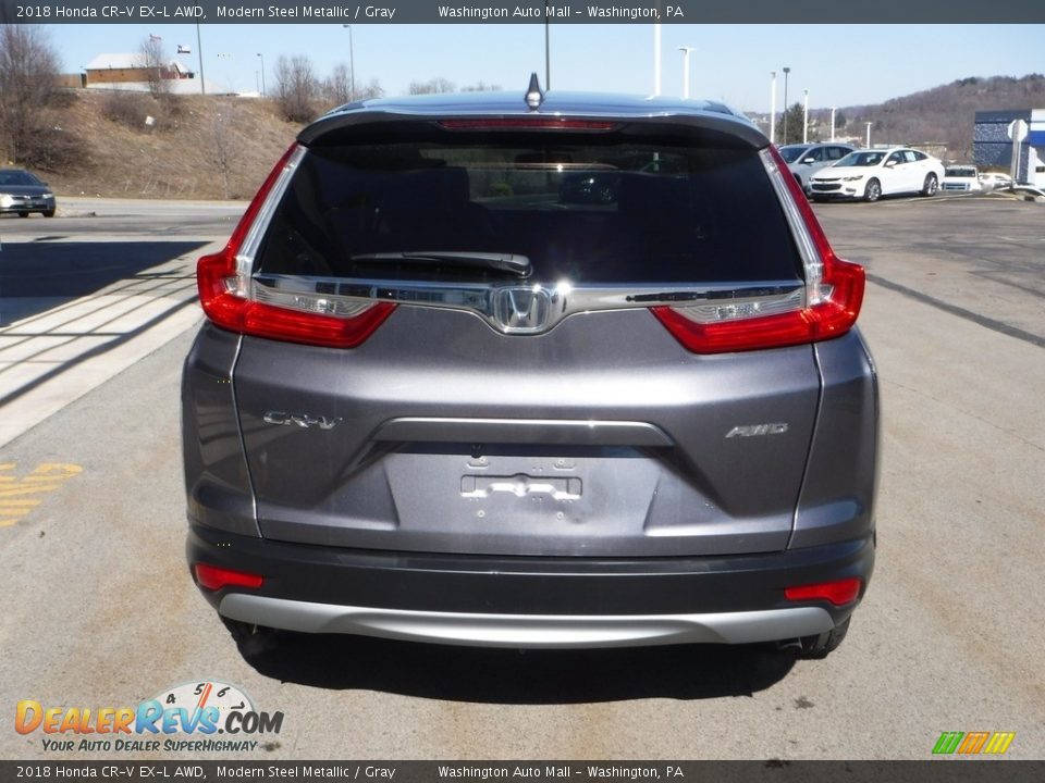 2018 Honda CR-V EX-L AWD Modern Steel Metallic / Gray Photo #8