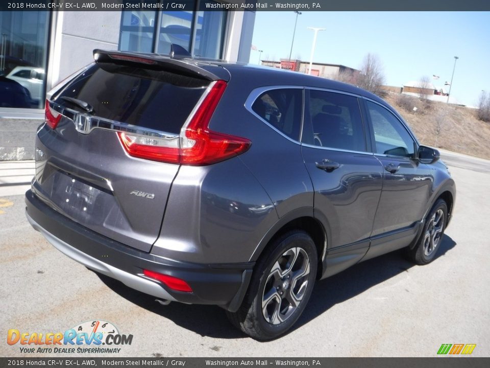2018 Honda CR-V EX-L AWD Modern Steel Metallic / Gray Photo #9