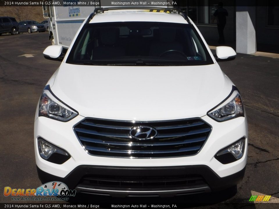 2014 Hyundai Santa Fe GLS AWD Monaco White / Beige Photo #5