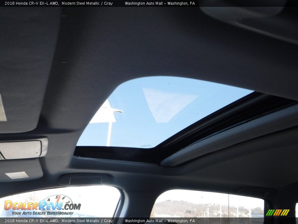 2018 Honda CR-V EX-L AWD Modern Steel Metallic / Gray Photo #11
