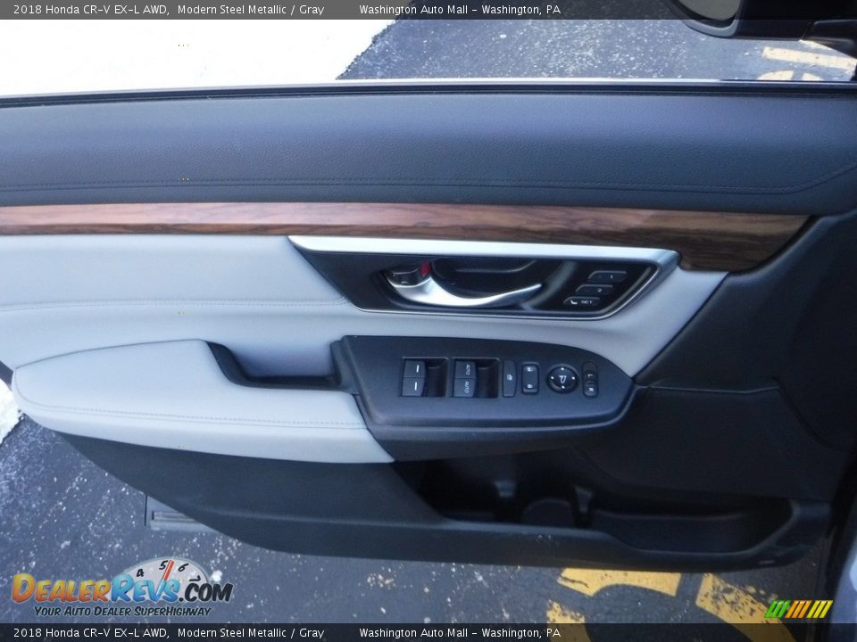 2018 Honda CR-V EX-L AWD Modern Steel Metallic / Gray Photo #12