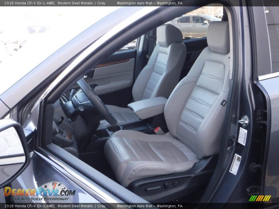 2018 Honda CR-V EX-L AWD Modern Steel Metallic / Gray Photo #16
