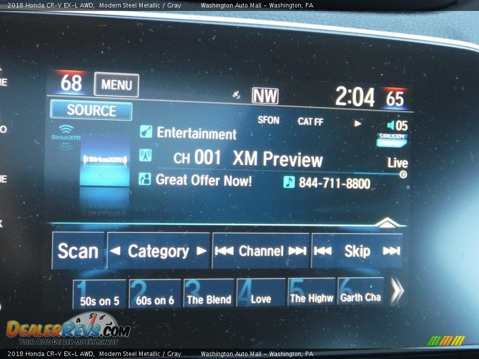 2018 Honda CR-V EX-L AWD Modern Steel Metallic / Gray Photo #20