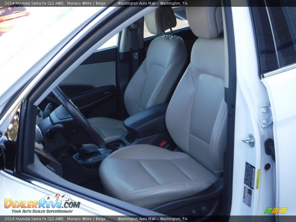 Front Seat of 2014 Hyundai Santa Fe GLS AWD Photo #14