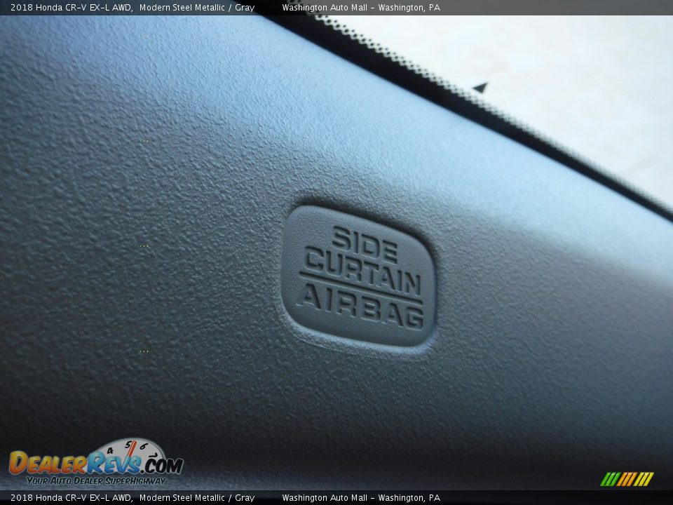 2018 Honda CR-V EX-L AWD Modern Steel Metallic / Gray Photo #22