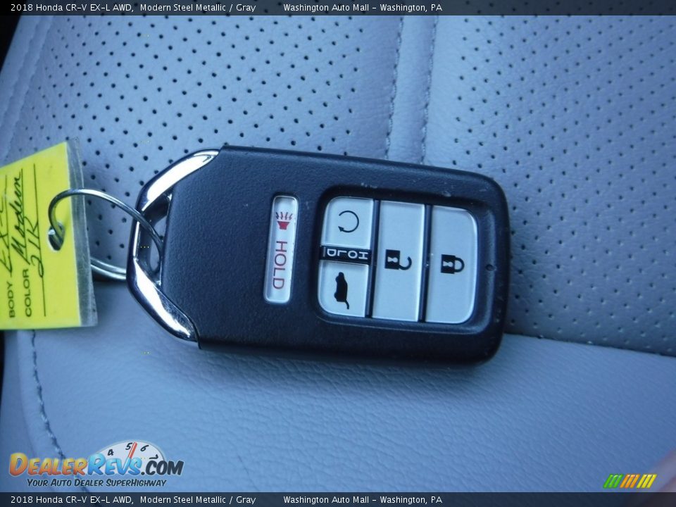 2018 Honda CR-V EX-L AWD Modern Steel Metallic / Gray Photo #28