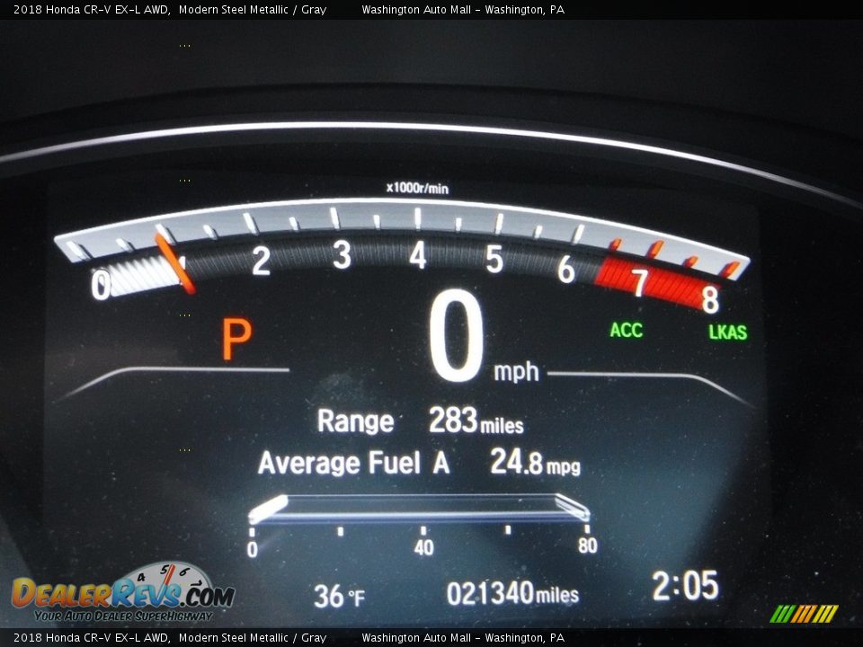 2018 Honda CR-V EX-L AWD Modern Steel Metallic / Gray Photo #29