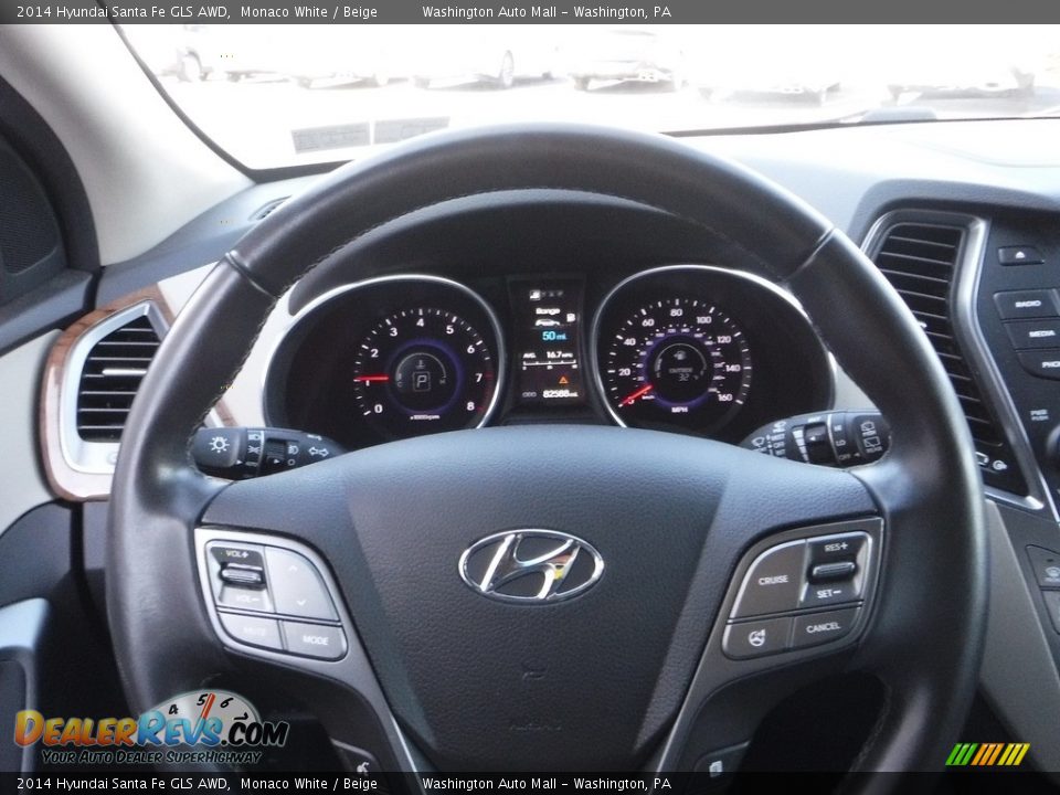 2014 Hyundai Santa Fe GLS AWD Steering Wheel Photo #23