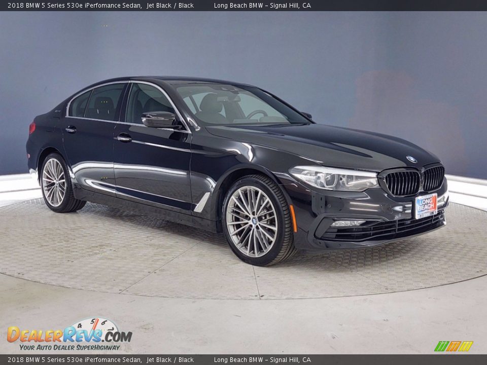 2018 BMW 5 Series 530e iPerfomance Sedan Jet Black / Black Photo #1