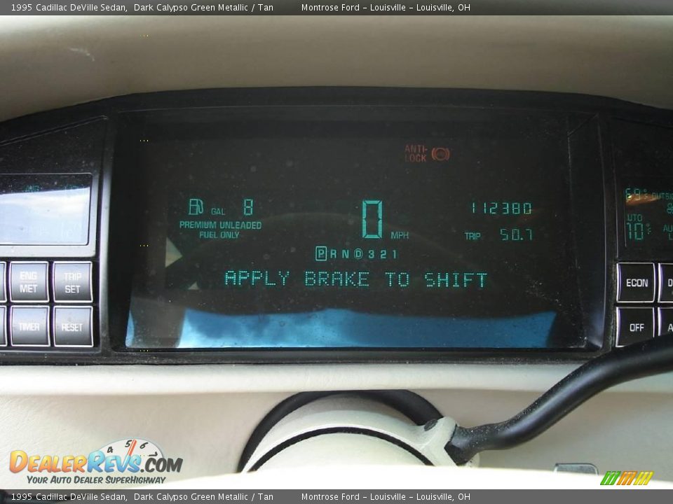 1995 Cadillac DeVille Sedan Dark Calypso Green Metallic / Tan Photo #26