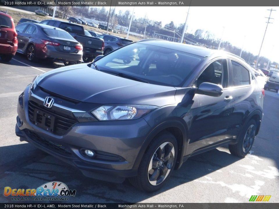 2018 Honda HR-V EX-L AWD Modern Steel Metallic / Black Photo #5