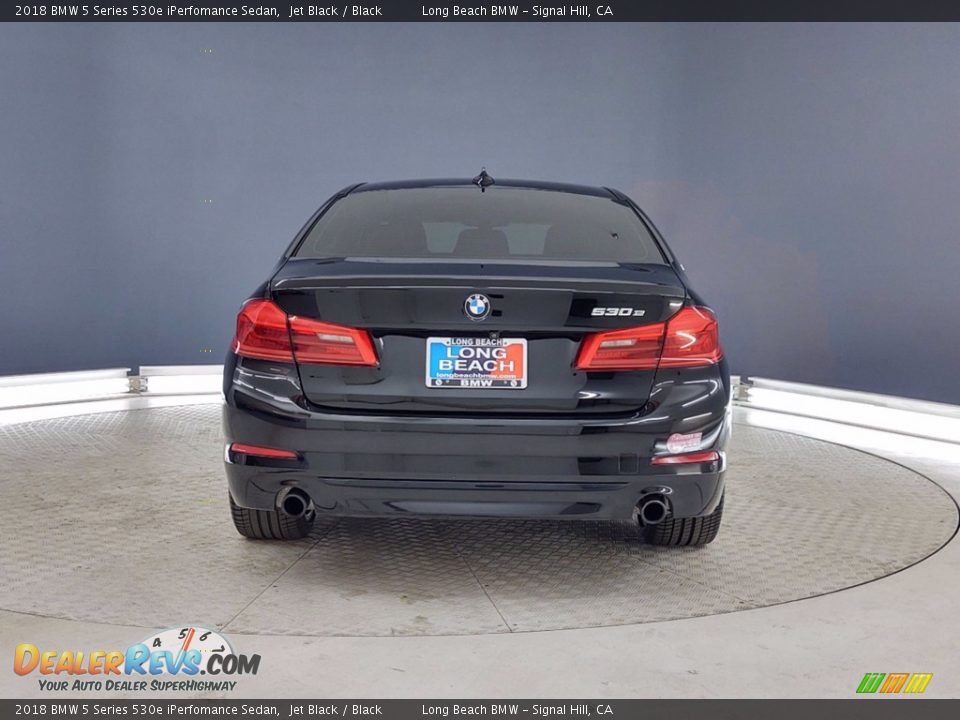 2018 BMW 5 Series 530e iPerfomance Sedan Jet Black / Black Photo #4