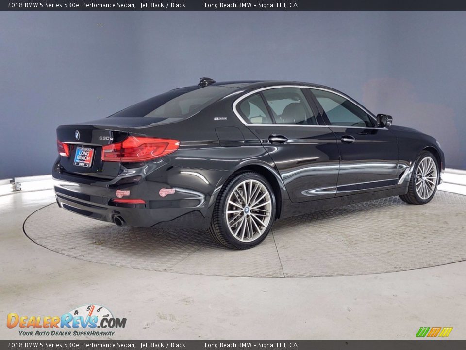 2018 BMW 5 Series 530e iPerfomance Sedan Jet Black / Black Photo #5