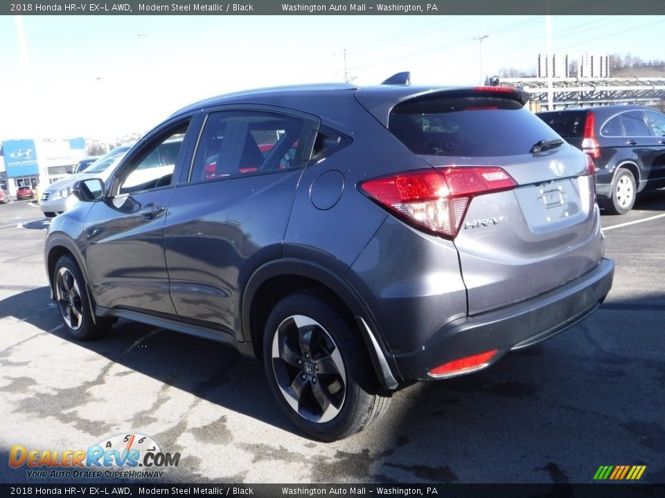 2018 Honda HR-V EX-L AWD Modern Steel Metallic / Black Photo #7