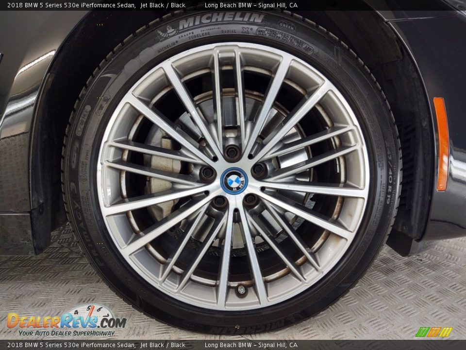 2018 BMW 5 Series 530e iPerfomance Sedan Jet Black / Black Photo #6