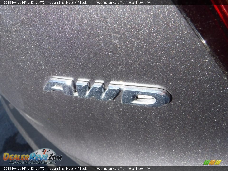 2018 Honda HR-V EX-L AWD Modern Steel Metallic / Black Photo #10