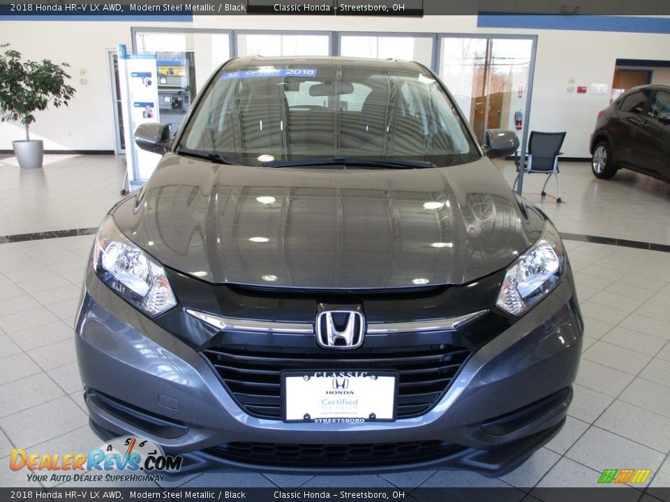 2018 Honda HR-V LX AWD Modern Steel Metallic / Black Photo #2