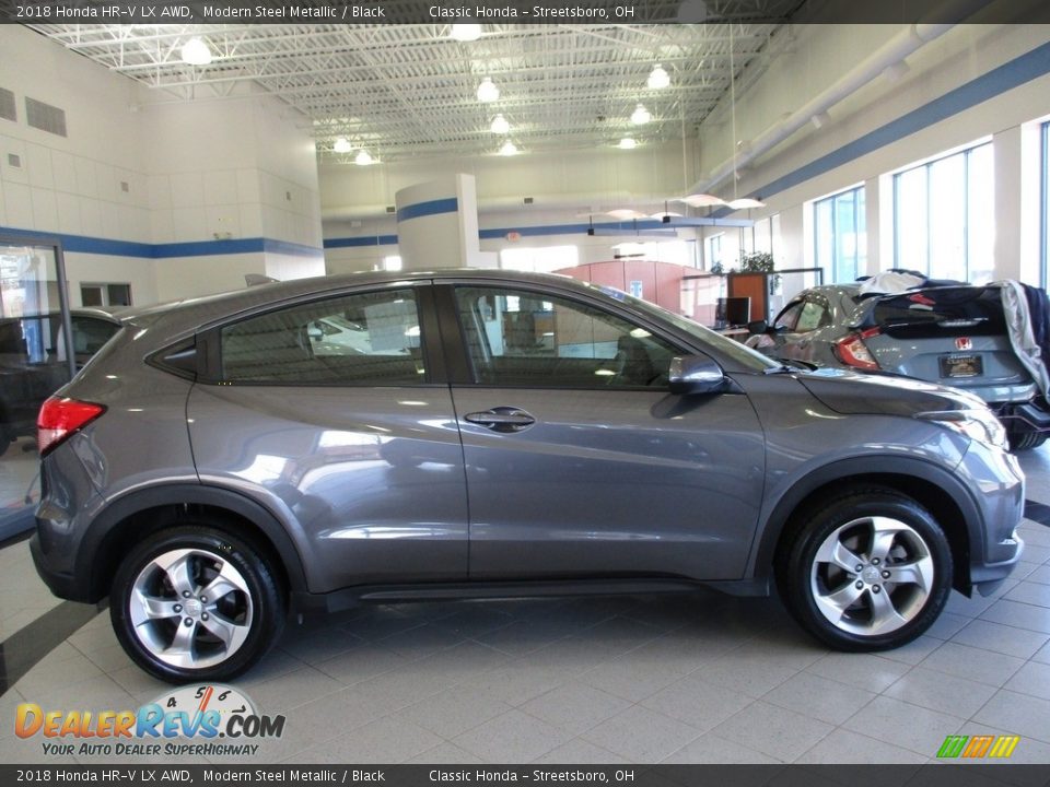 2018 Honda HR-V LX AWD Modern Steel Metallic / Black Photo #4