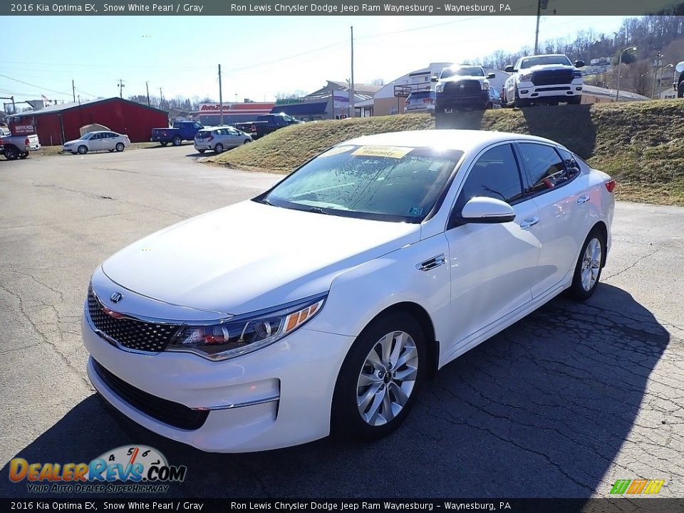 2016 Kia Optima EX Snow White Pearl / Gray Photo #1