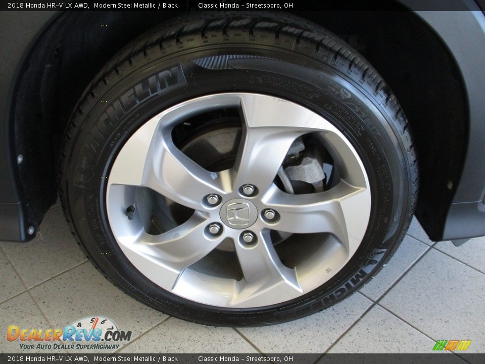 2018 Honda HR-V LX AWD Modern Steel Metallic / Black Photo #5