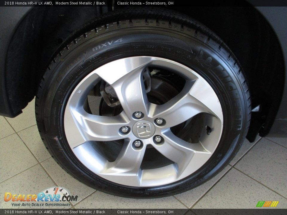 2018 Honda HR-V LX AWD Modern Steel Metallic / Black Photo #6