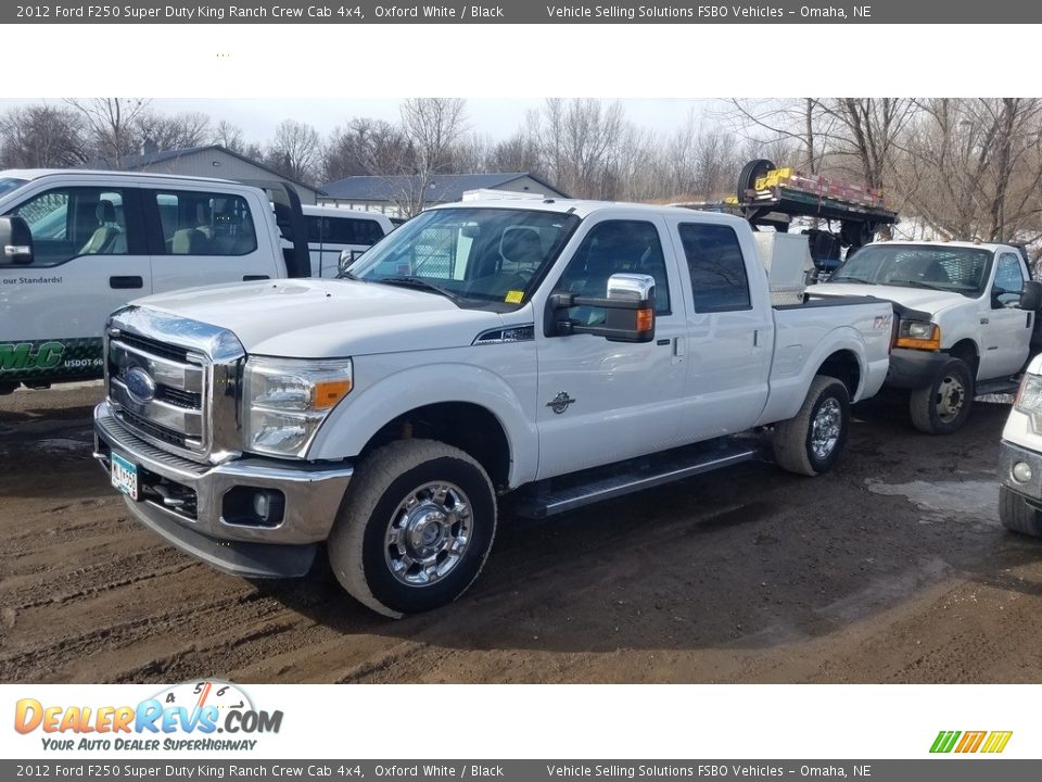 2012 Ford F250 Super Duty King Ranch Crew Cab 4x4 Oxford White / Black Photo #1