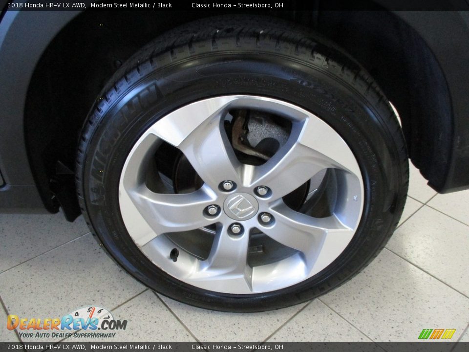 2018 Honda HR-V LX AWD Modern Steel Metallic / Black Photo #11