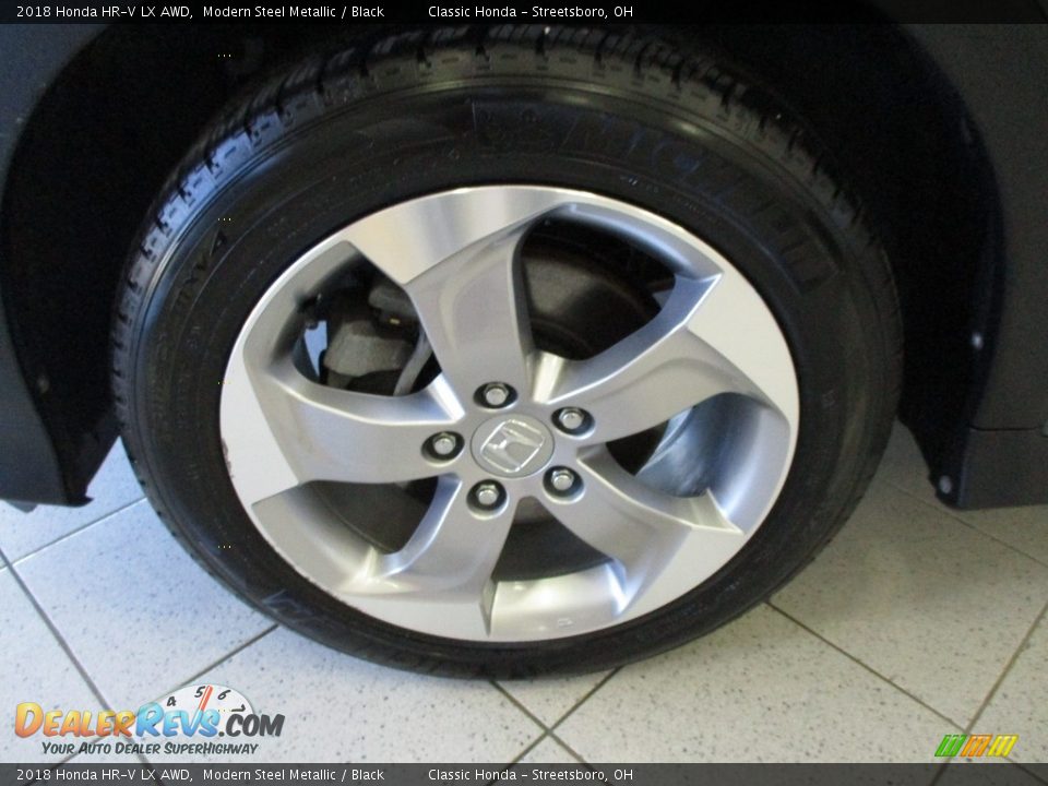 2018 Honda HR-V LX AWD Modern Steel Metallic / Black Photo #12