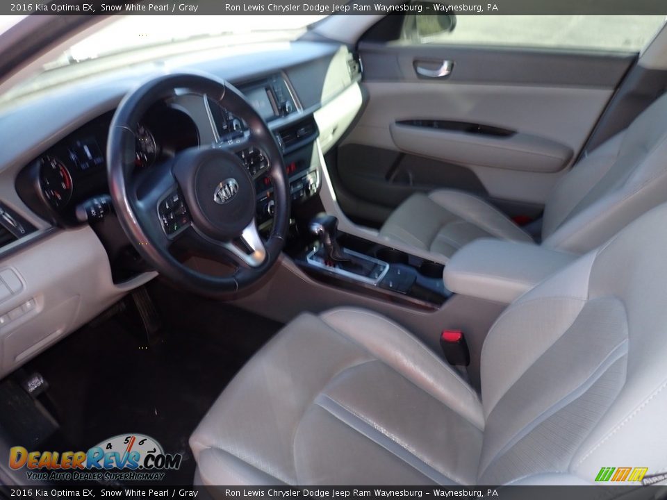 Gray Interior - 2016 Kia Optima EX Photo #12